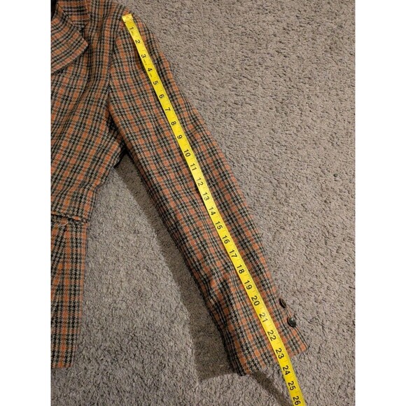 Uniqlo x Ines De La Fressange Wool Blend Plaid Blazer Jacket Women's Small - Picture 8 of 8